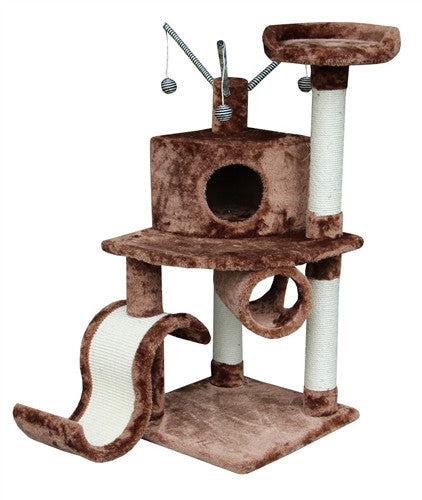 Memphis Cat Tree In Brown By Kitty Mansions