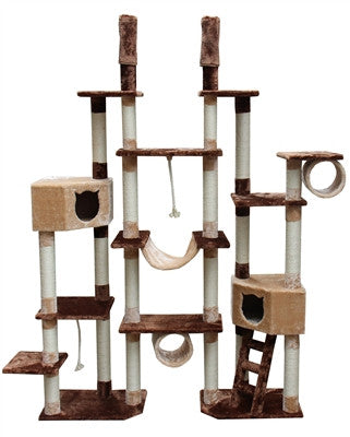 Rome Cat Tree In Brown/beige By Kitty Mansions