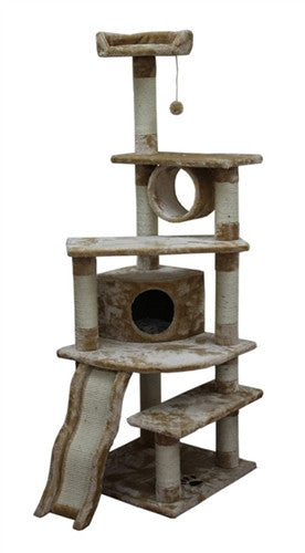 Shanghai Cat Tree In Beige By Kitty Mansions