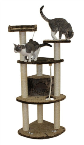 Toronto Cat Tree In Mocha By Kitty Mansions