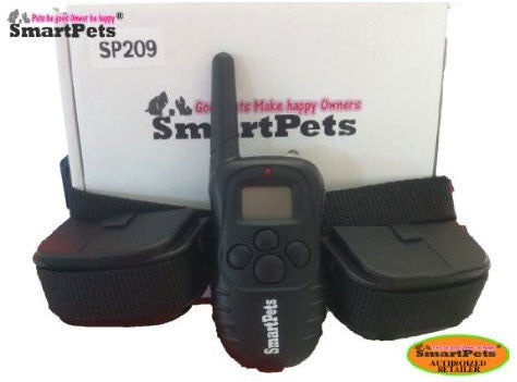 Qpets 4 In 1 Sp 209 Dog Romote Training Collar With Lcd Display For 2 Small/medium Dogs