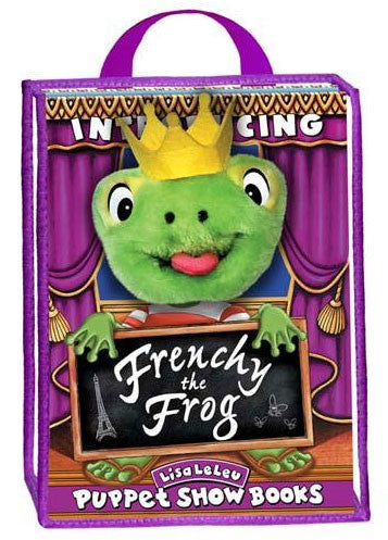 Lisa Leleu Studios W12347 Puppet Play Set Storybook - Frenchy The Frog