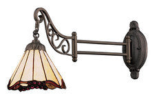 Landmark 079-tb-03 Mix-n-match One Light Swingarm Sconce In Tiffany Bronze