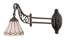 Landmark 079-tb-04 Mix-n-match One Light Swingarm Sconce In Tiffany Bronze