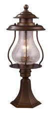 Landmark 62007-1 Wikshire One Light Outdoor Post Mount In Coffee Bronze