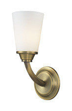 Landmark 73000-1 Winthrop One Light Vanity In Brushed Antique Brass