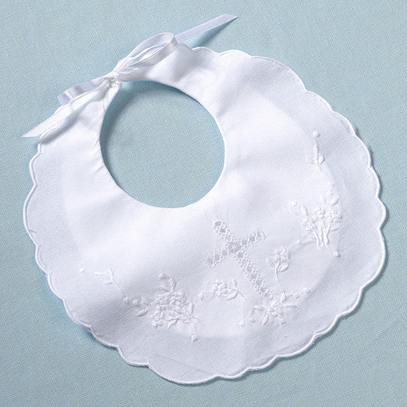 Lillian Rose 24bi820 Christening Baby Bib White