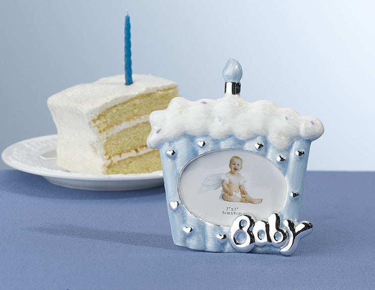 Lillian Rose 24fr302 B Cake Baby Frame 2x3 Blue