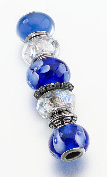Lillian Rose A920 Bl Set/7 Assorted Beads-blue