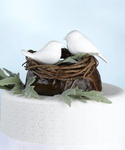 Lillian Rose Ct220 W Love Birds Cake Pick White