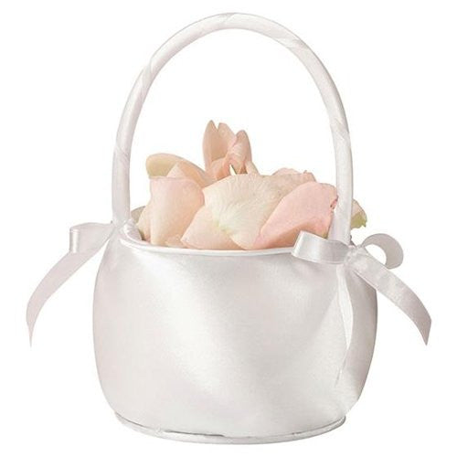 Lillian Rose Fb170 Ow Satin Flower Basket-off White