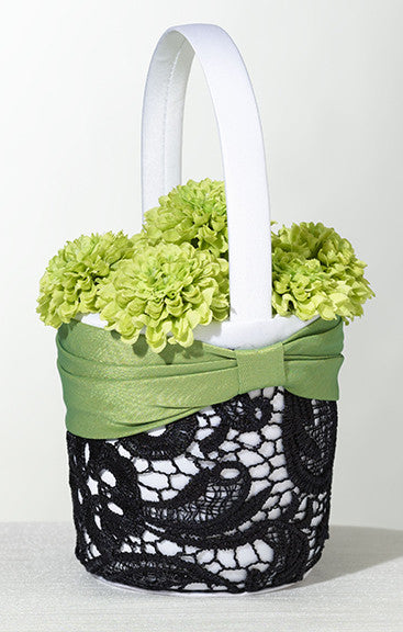 Lillian Rose Fb750 Green & Black Basket