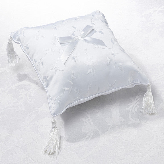 Lillian Rose Rp700 W Elegant Satin Ring Pillow White