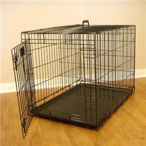 30" Majestic Pet Single Door Folding Dog Crate Cage - Medium