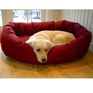 Majestic Pet Small 24" Bagel Bed - Burgundy