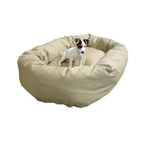 Majestic Pet Small 24" Bagel Bed - Khaki