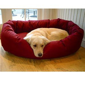 Majestic Pet Large 40" Bagel Bed - Burgundy