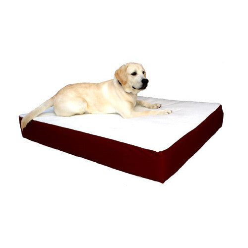 Majestic Pet Small/medium 24x34 Orthopedic Double Pet Bed - Burgundy