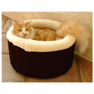 Majestic Pet Medium 20" Cat Cuddler Pet Bed - Black