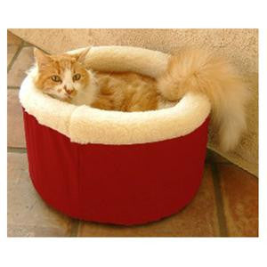 Majestic Pet Medium 20" Cat Cuddler Pet Bed - Red