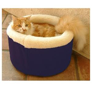 Majestic Pet Medium 20" Cat Cuddler Pet Bed - Blue