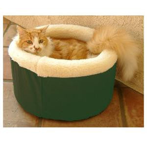 Majestic Pet Medium 20" Cat Cuddler Pet Bed - Green