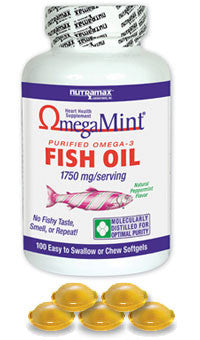 Omegamint Purified Fish Oil 1750mg/serving, 100 Chewable Softgels