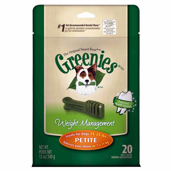 Greenies Weight Management Petite 12 Oz, (20 Pack)