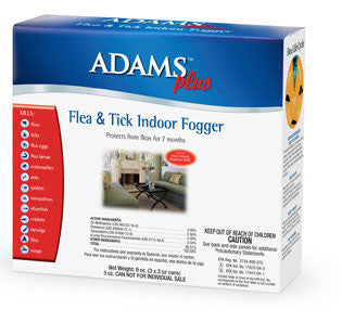 Adams Plus Flea & Tick Indoor Fogger 9 Oz (3 X 3 Oz Cans/box)