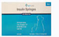 Syringe Insulin 1/2cc 29gax1/2" U-40 Vetone 100/box