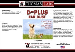 D-plus Ear Dust, 120 Gm