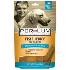 Pur Luv Fish Jerky Dog Treat, 3.5 Oz