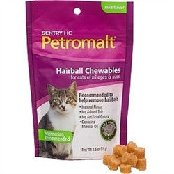 Sentry Hc Petromalt Hairball Chewables - Malt, 2.5 Oz