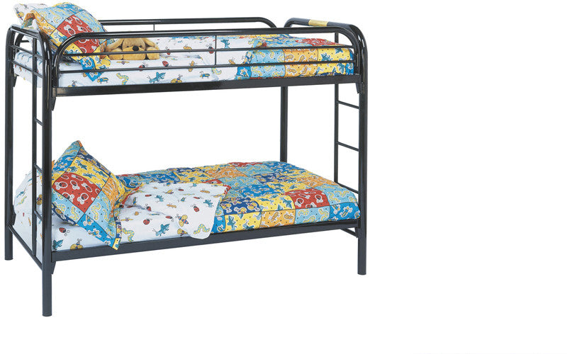 Monarch Specialties I 2230k Black Metal Twin / Twin Bunk Bed Only