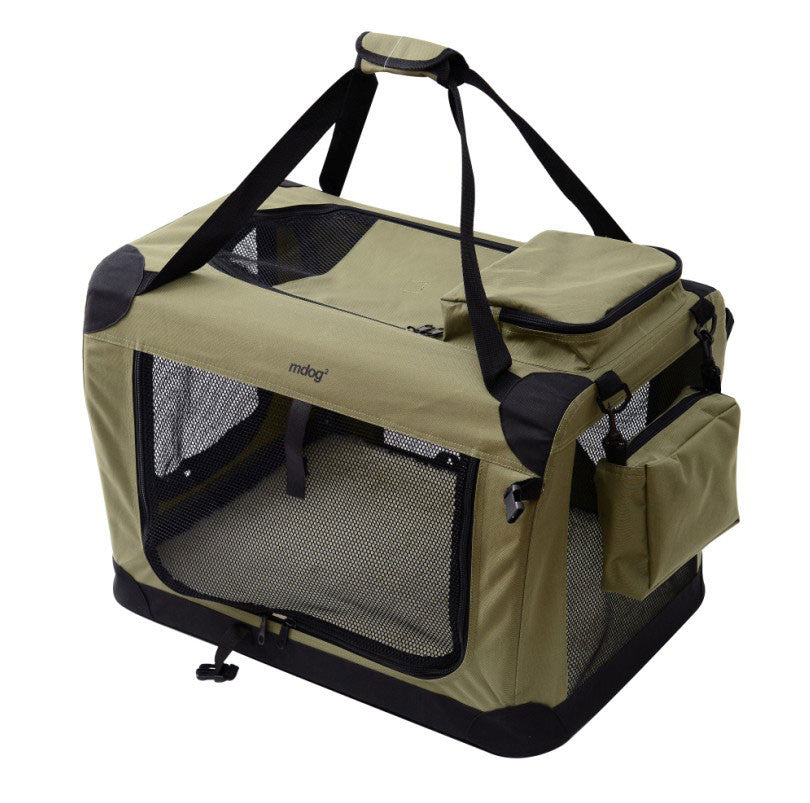 Mdog2 Portable Soft Crate 36 X 25 X 25 - Sage Green (xl)