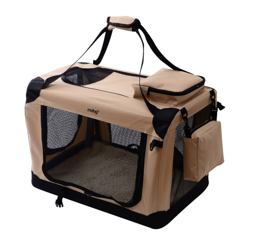 Mdog2 Portable Soft Crate 40 X 27 X 27 - Sand (xxl)