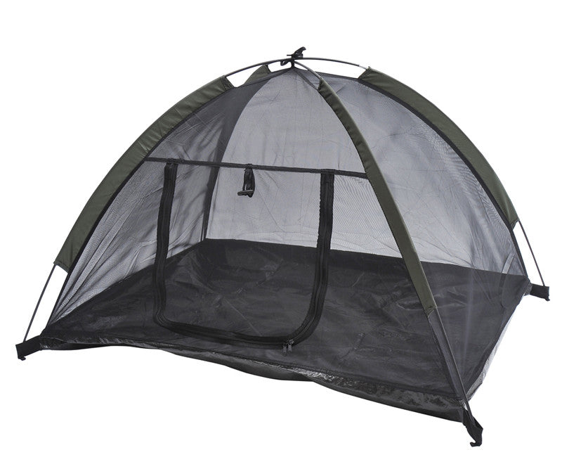 Mdog2 Tt1292 Outdoor Mesh Pet Camping Tent W/ Fiberglass Rod - 35" X 28"