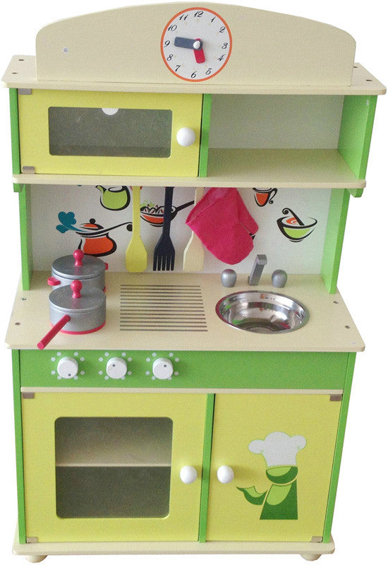 Berry Toys W10c034 My Cute Green Wooden Play Kitchen