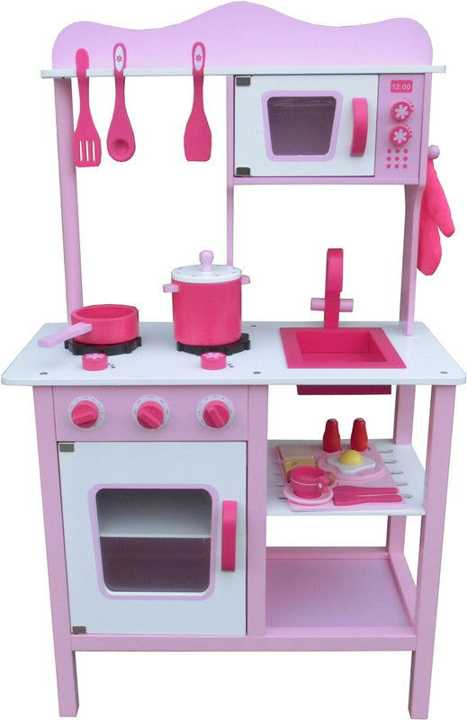 Berry Toys W10c045 My Cute Pink Wooden Play Kitchen
