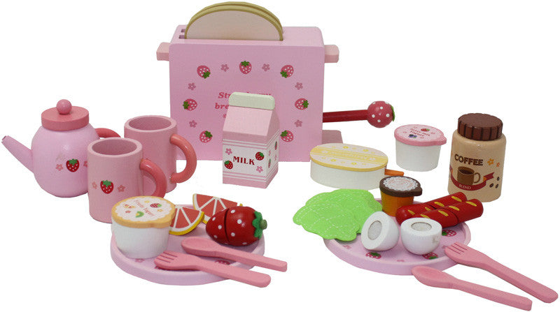 Berry Toys Wj279036 Complete Healthy Breakfast Wooden Play Food Set