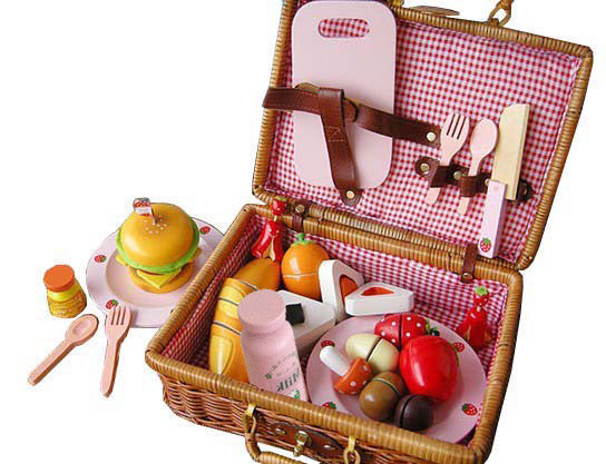 Berry Toys Wj279041 My Picnic Wooden Play Food