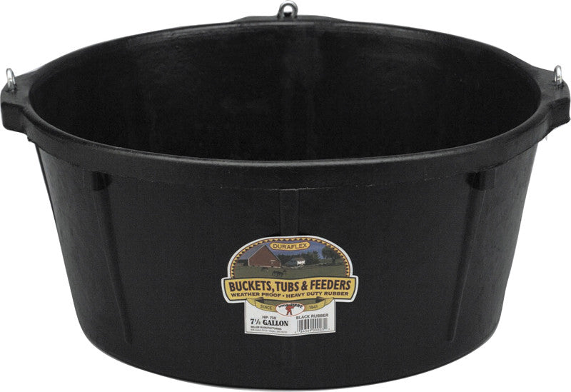 Feeder Tub W- Hooks Black 6.5 Gallon (hp750)