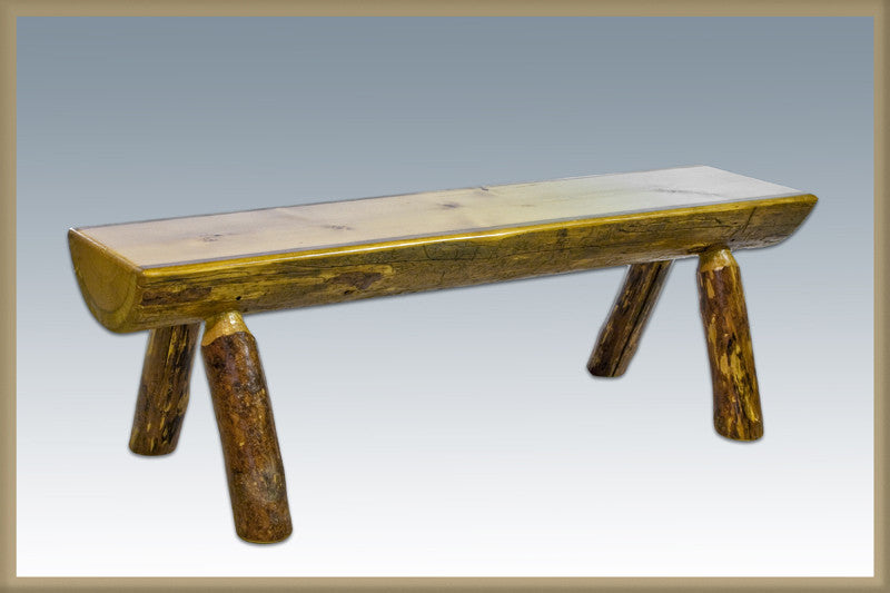 Montana Woodworks Mwgchlb5 Half Log Bench 5ft Glacier Country