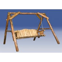 Montana Woodworks Mwgcls Lawn Swing W/ "a" Frame Exterior Glacier Country Finish