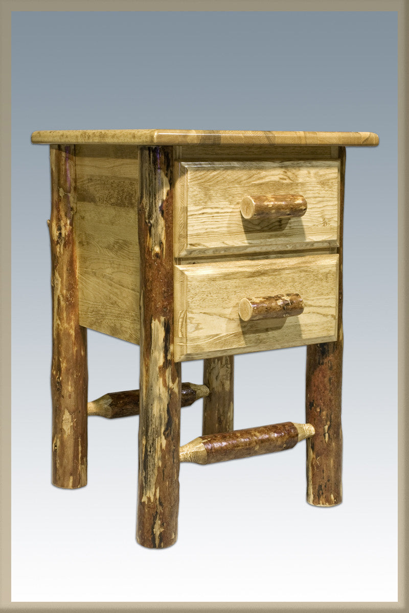 Montana Woodworks Mwgcn2dn Nightstand W/ 2 Drawers Glacier Country