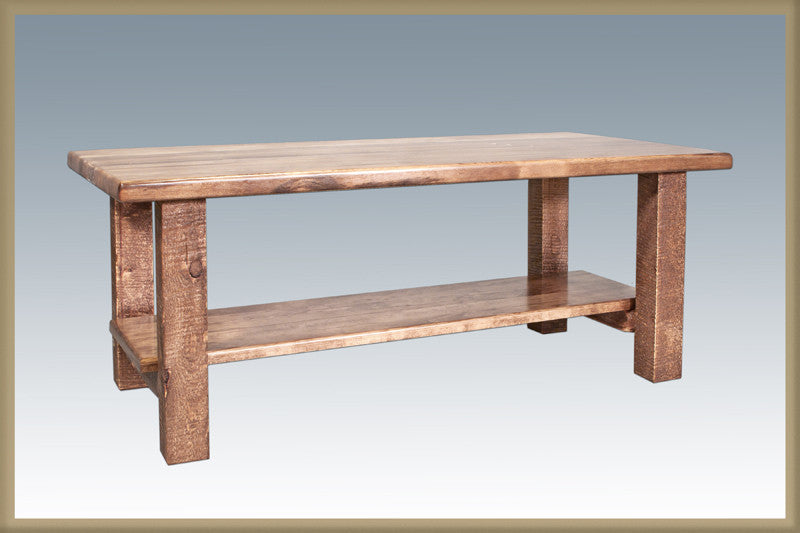 Montana Woodworks Mwhcctnsl Homestead Collection Coffee Table W/ Shelf Stained And Lacquered