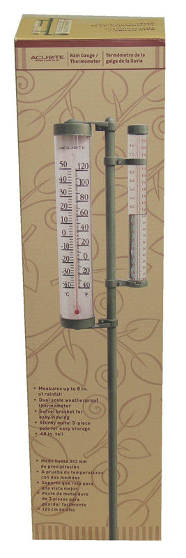 Thermometer Rain Gauge Combo 8.5 Inch (02345a1)