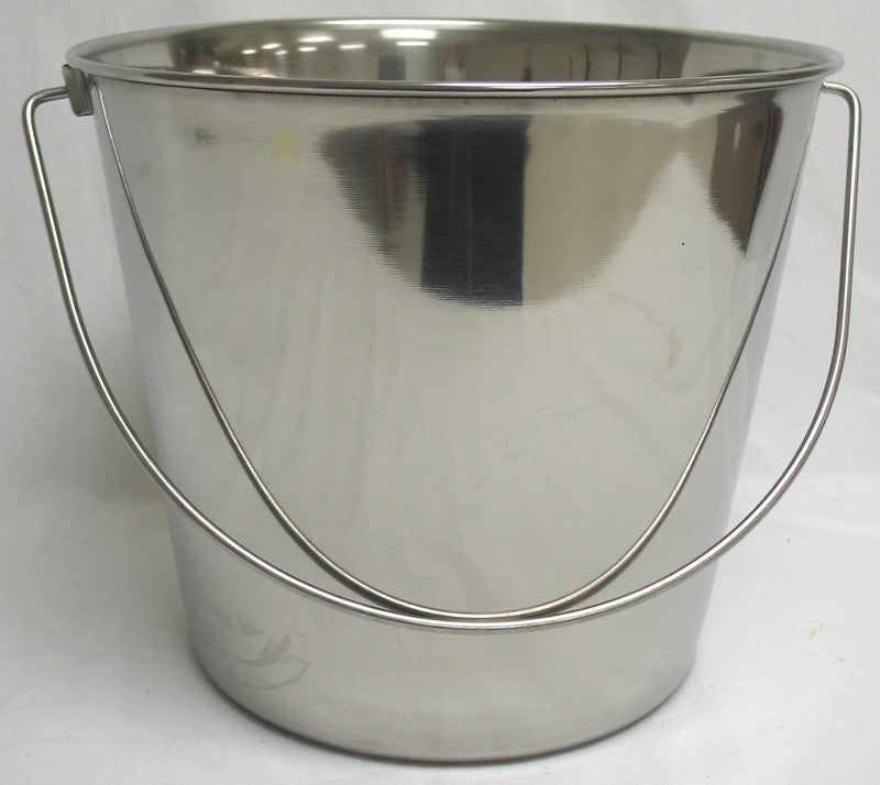 Stnls Steel Pail With Handle Stainless Steel 9 Quart (6443)