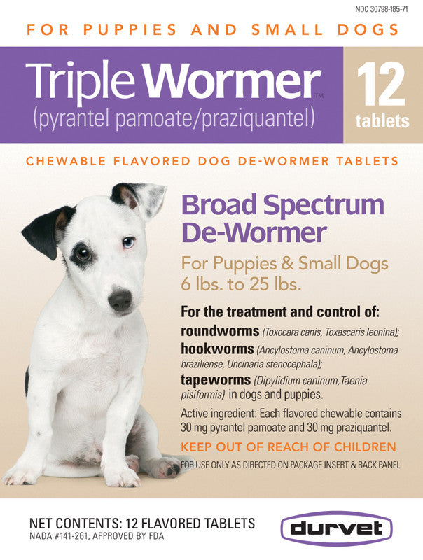 Triple Wormer F-puppy & Small Dogs 12 Count (011-17612)