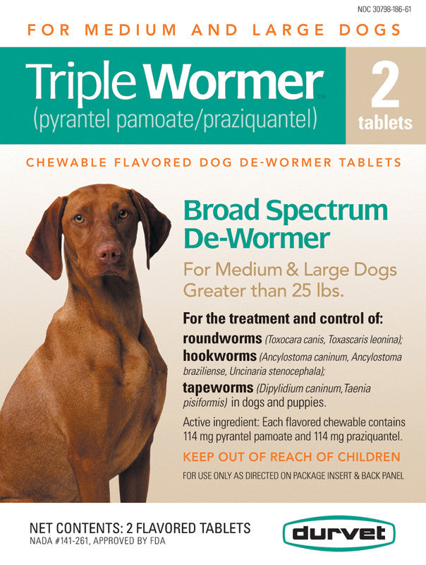 Triple Wormer F-med & Large Dogs 2 Count (011-17703)